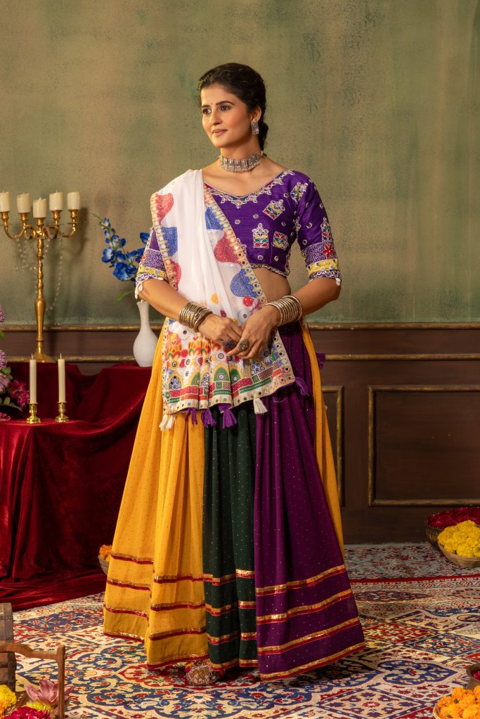 Rainbow Mirror Royale Lehenga Ensemble