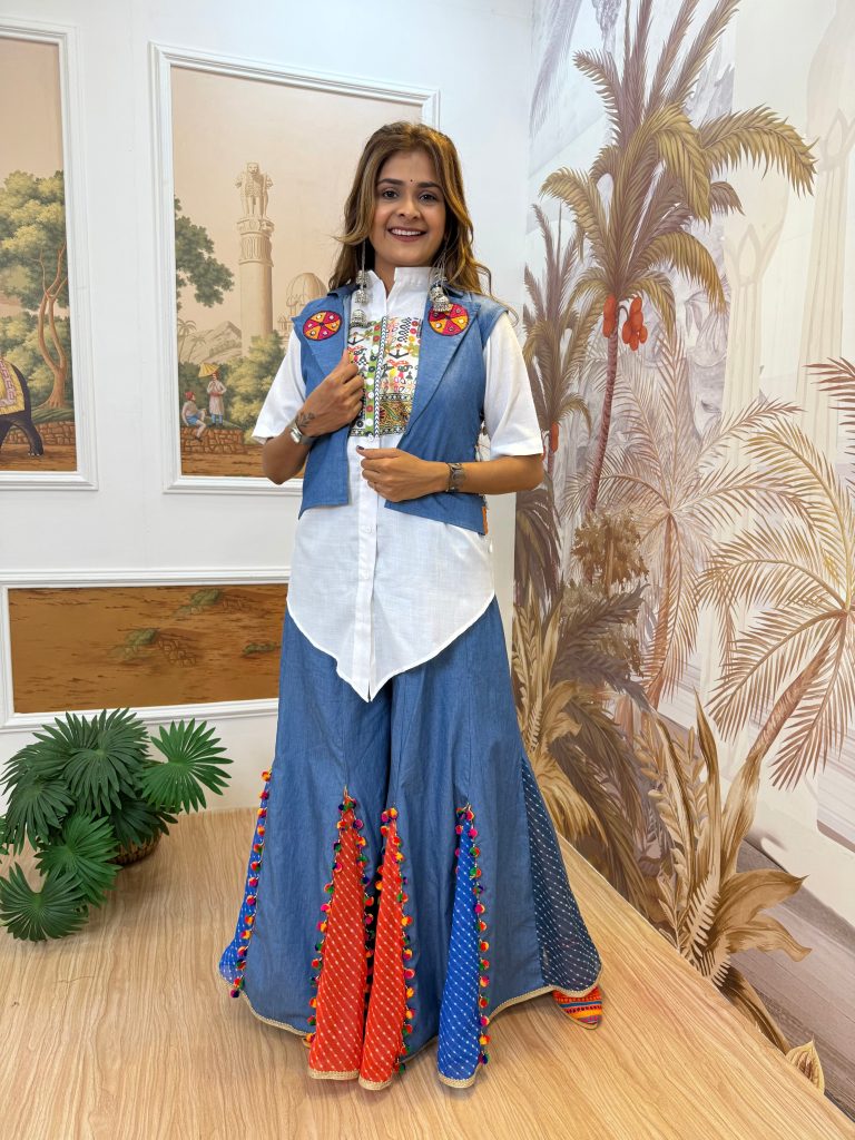 Denim Royale Indo-Western Ensemble